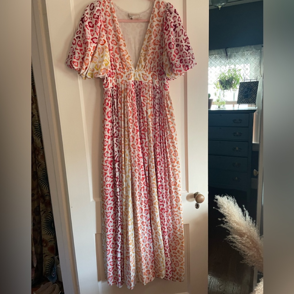 rococo sand maxi colorful leopard spots sz large